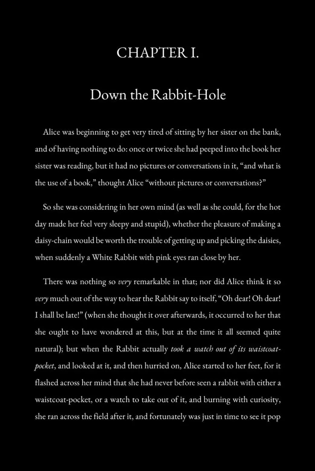 Alice's Adventures in Wonderland - Dark Edition Books