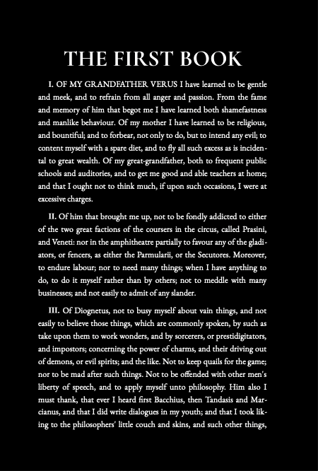 Meditations — Marcus Aurelius