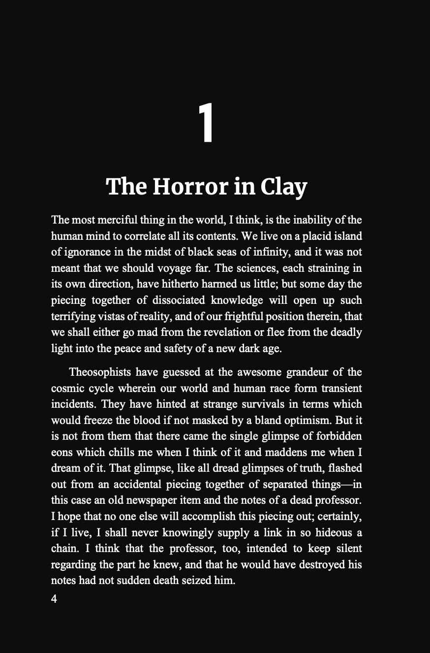 The Call of Cthulhu