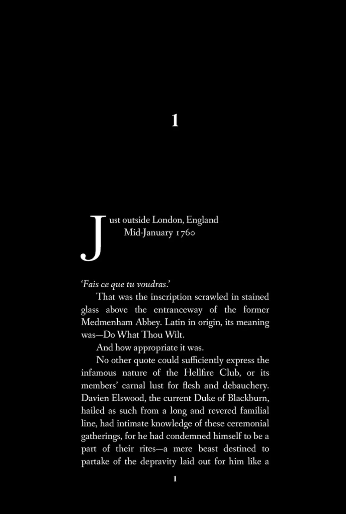 Text on a black background with a large letter 'J' at the beginning.