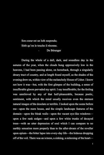 The Fall of the House of Usher - Dark Edition Books